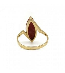 Bague Bague - Or et Corail 58 Facettes 220332R