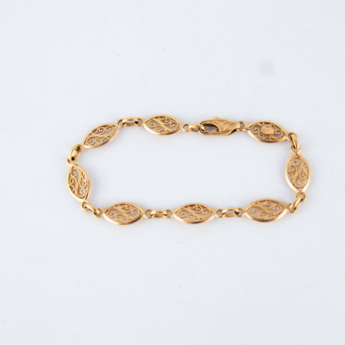 Bracelet Bracelet or jaune motifs filigranés 58 Facettes P6L1