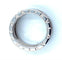 Bague BVLGARI. Bague B.Zéro 1 or blanc 18K 58 Facettes