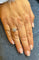 Bague 56 Bague marguerite platine diamants 58 Facettes