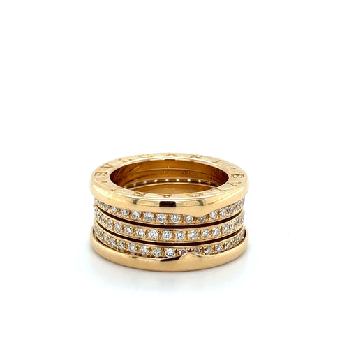 Bague 52 BULGARI - BAGUE B ZERO1 OR JAUNE DIAMANTS 58 Facettes RÉF BUL