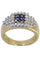 Bague 56 BAGUE PAVAGE SAPHIRS ET DIAMANTS 58 Facettes 057021