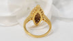 Bague Bague marquise or jaune saphirs calibrés et diamants 58 Facettes 30778