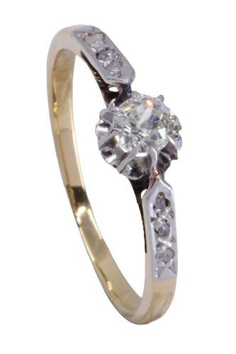 Bague 55 BAGUE SOLITAIRE DIAMANTS 0.25 CARAT 58 Facettes 072741