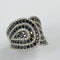 Bague Bague Or Blanc Diamants Noirs et Blancs 58 Facettes 20400000776