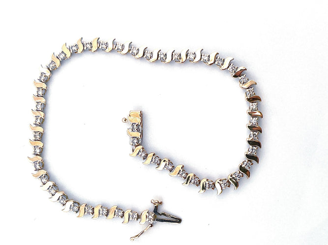 Bracelet Bracelet Or Diamants 58 Facettes