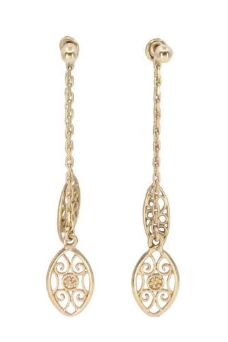 Boucles d'oreilles BOUCLES D'OREILLES PENDANTES FILIGRANE 58 Facettes 072191