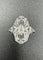 Bague 53 Bague Art-Deco en platine et diamants 58 Facettes