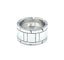 Bague 54 Cartier. Collection Tank Française, bague or blanc 58 Facettes