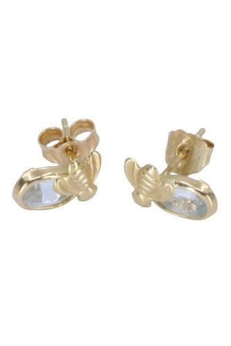 Boucles d'oreilles Boucles d'oreilles Abeilles Or jaune Topaze 58 Facettes 080061