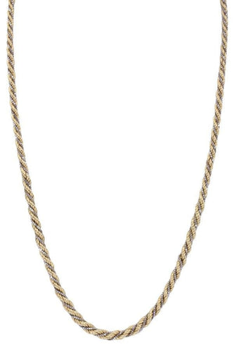 Collier Collier 2 Ors maille torsadée 58 Facettes 082591