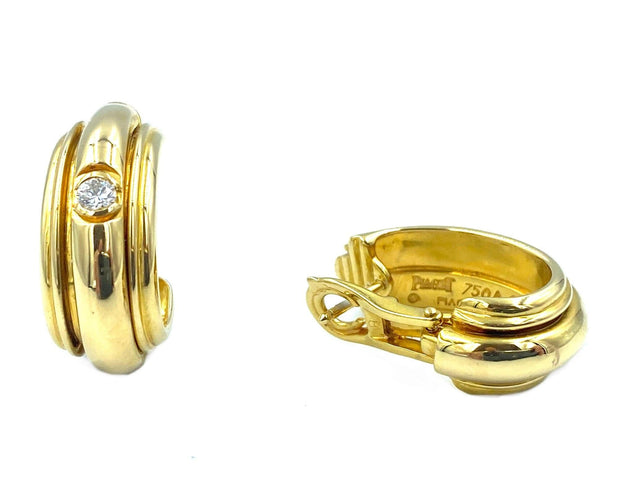 Boucles d'oreilles PIAGET. Boucles d’oreilles Possession or jaune et diamants 58 Facettes