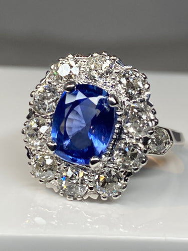 Bague Bague Marguerite en or saphir et diamants 58 Facettes