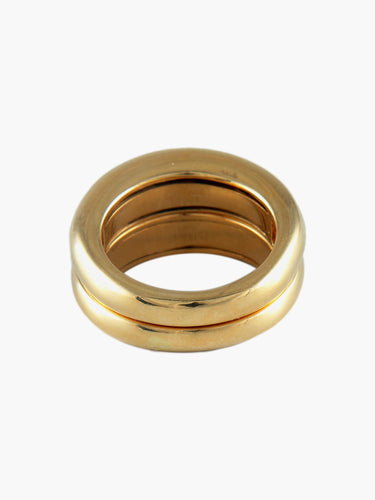 Bague Bague Double Pierre rouge 58 Facettes
