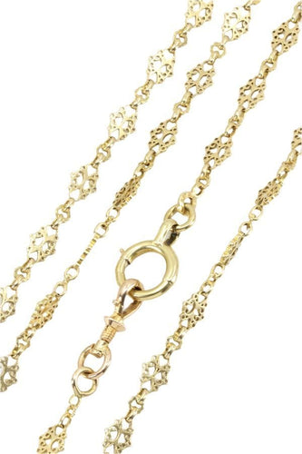 Collier SAUTOIR ANCIEN MAILLE FANTAISIE 58 Facettes 046891