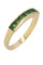 Bague DEMI-ALLIANCE EMERAUDES 58 Facettes 043641