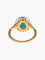 Bague 52 Bague style Art Déco diamants et émeraudes 58 Facettes