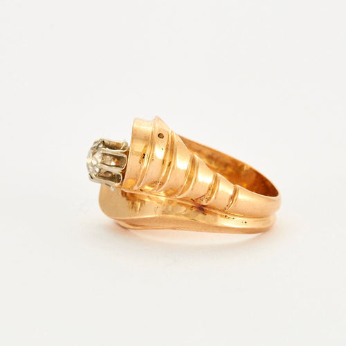 Bague 53 Bague tourbillon diamant or jaune 58 Facettes