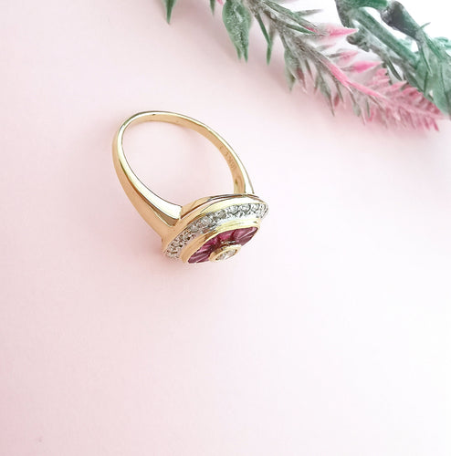 Bague Bague Rubis Diamants 58 Facettes AA 1606
