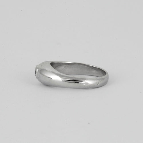Bague 52 Bague jonc or blanc 58 Facettes