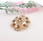 Pendentif Pendentif  Broche Grenats Perles de culture 58 Facettes AB 1083