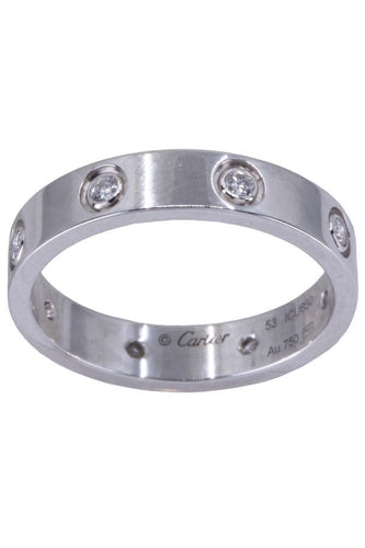 Bague 53 CARTIER - ALLIANCE "LOVE" 8 DIAMANTS 58 Facettes 079431