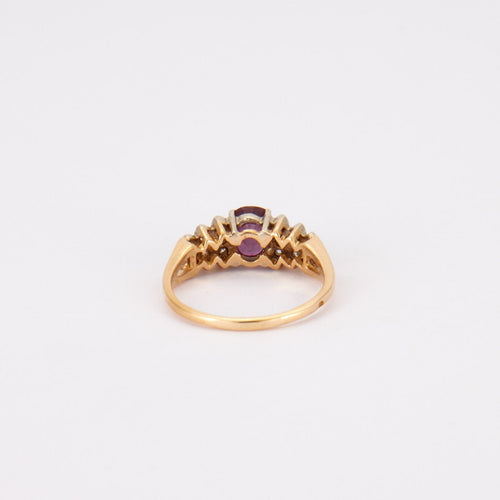 Bague 55 Bague Rubis et Diamants 58 Facettes