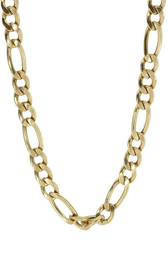 Collier CHAINE MAILLE FIGARO ALTERNÉE 58 Facettes 049171