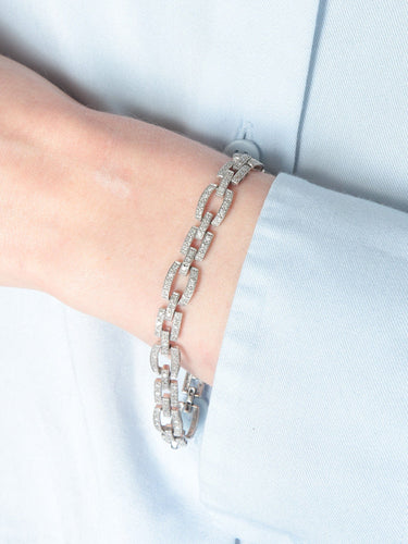 Bracelet Bracelet 18 chaînons diamants 58 Facettes