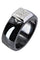 Bague BAGUE MODERNE CÉRAMIQUE ET DIAMANTS 58 Facettes 051981
