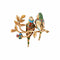 Broche Broche "perroquets" en or jaune et émail 58 Facettes P3L3