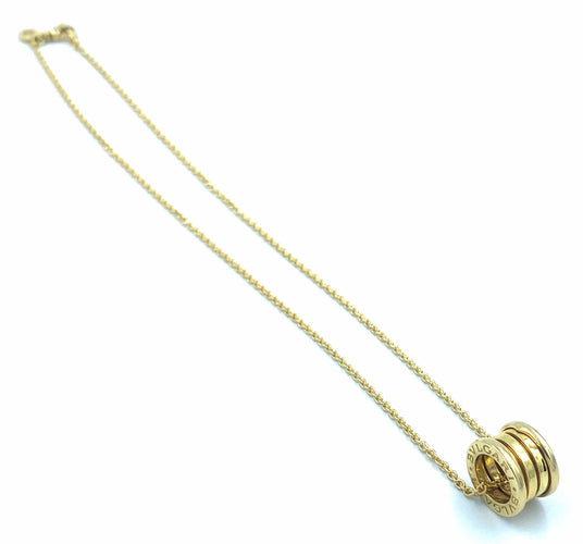 Collier BVLGARI. Collection BZero1, pendentif or jaune 18K 58 Facettes