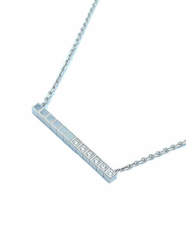 Collier CHOPARD. Collier Ice Cube diamants 58 Facettes