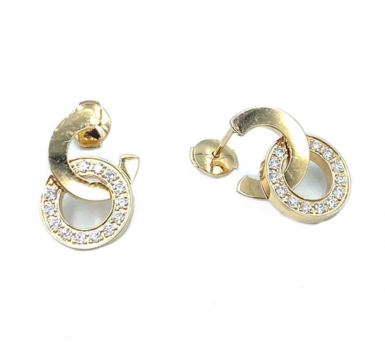 Boucles d'oreilles PIAGET - Collection Possession, boucles d’oreilles or rose et diamants 58 Facettes