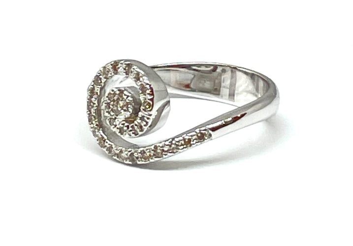 Bague Bague tourbillon or blanc diamants 58 Facettes