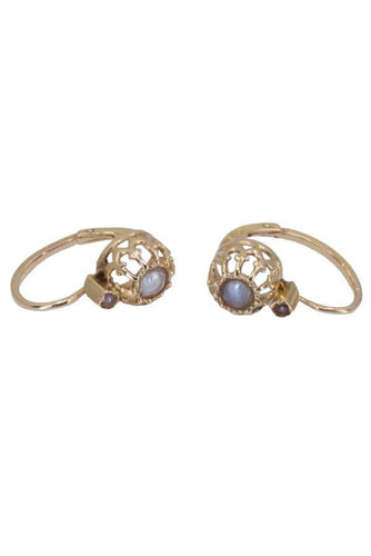 Boucles d'oreilles Boucles d'oreilles dormeuses Or jaune Perles 58 Facettes 080001