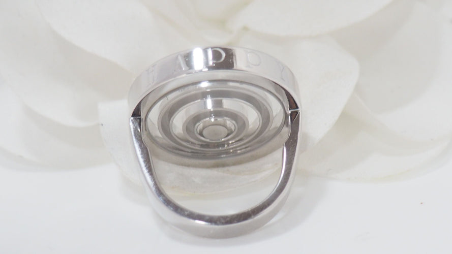 Bague 51 CHOPARD - bague Happy Spirit en or blanc et diamant 58 Facettes 31845