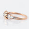 Bague 54.5 Bague or rose, platine et diamant 58 Facettes P3L12