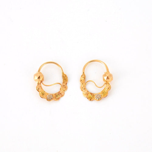 Boucles d'oreilles Créoles Savoyarde Or 58 Facettes