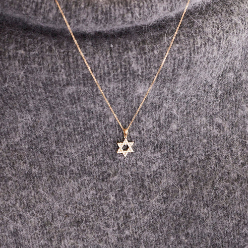 Collier Collier pendentif étoile de David Diamants 58 Facettes