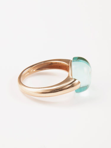 Bague 55 Bague Pomellato Topaze bleue 58 Facettes