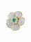 Boucles d'oreilles Boucles d'oreilles Marguerite Emeraudes Diamants 58 Facettes