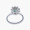 Bague Bague Marguerite Emeraude et diamants 58 Facettes