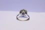 Bague 54 Bague  or blanc Diamants et Saphir 58 Facettes