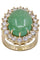 Bague 50 BAGUE POMPADOUR OR JAUNE JADE ET DIAMANTS 58 Facettes 077901