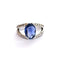 Bague 53 Bague Or blanc Saphir Ceylan Diamants 58 Facettes 3780