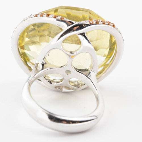 Bague 53 Bague Or Limonite et Diamants 58 Facettes