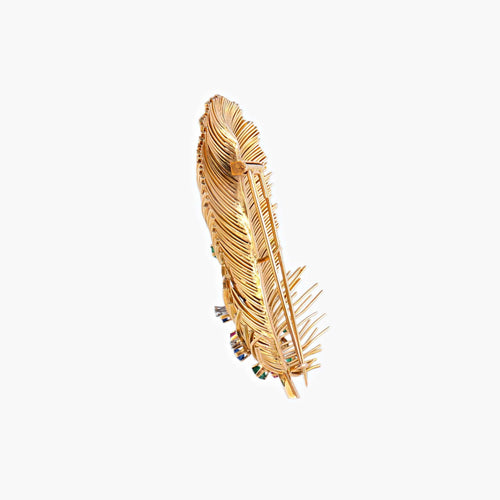 Broche Broche Plume 58 Facettes