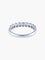 Bague Demi Alliance Or Gris 58 Facettes