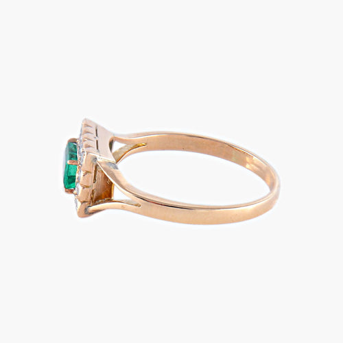 Bague 54 Bague Emeraude Diamants 58 Facettes